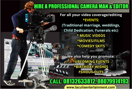 hire professional camera man and editor