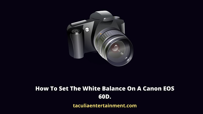How To Set The White Balance On A Canon EOS 60D.